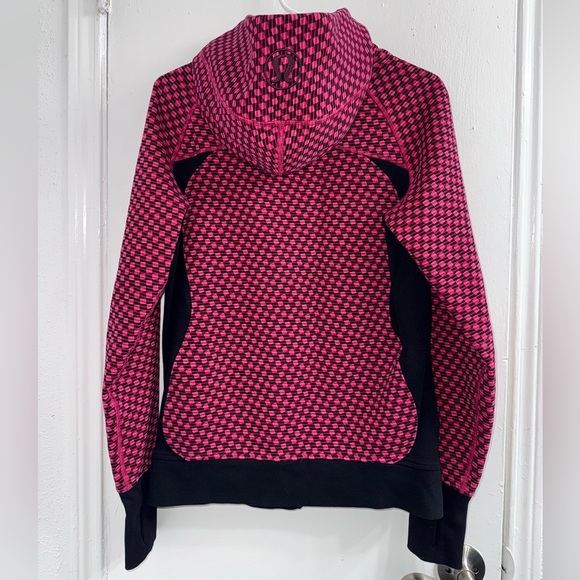 Lululemon Scuba Hoodie III, Deep Dive Berry Rumble Black / Black size 8 - Picture 7 of 12